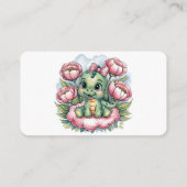 Whimsical Baby Dusche Dino Deluxe Bücher für Baby Begleitkarte (Rückseite)