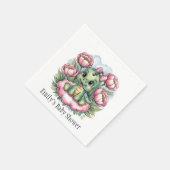 Whimsical Baby Dusche Dino Deluxe Serviette (Ecke)