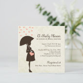 Whimsical Baby Dusche lädt ein Einladung (Stehend Vorderseite)