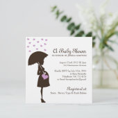 Whimsical Baby Dusche lädt ein Einladung (Stehend Vorderseite)