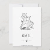 Whimsical Baby Dusche schwarz auf weiß Einladung (Rückseite)