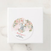 Whimsical baby Elefant Blush Bloral Baby Dusche Geschenkanhänger (Beispiel)