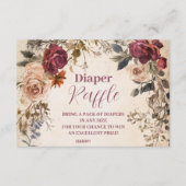 Whimsical Baby in Bloom Wildblume Diapper Raffle Begleitkarte (Vorderseite)