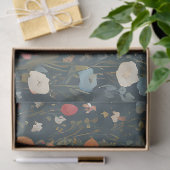 Whimsical Baby Lamb im Blumengarten Seidenpapier (Geschenk)