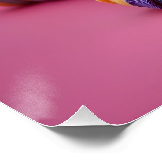 Whimsical Baby Papercraft Scene Poster (Ecke)