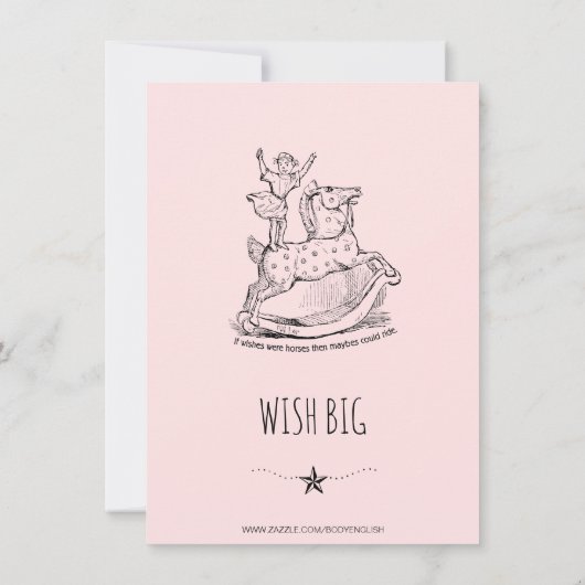 Whimsical Baby Shower Baby Pastete Einladung (Rückseite)