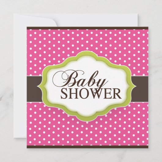 Whimsical Baby Shower Einladung (Vorderseite)