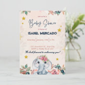 Whimsical Baby Shower Invite - Niedlich und indivi Einladung (Stehend Vorderseite)