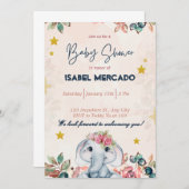 Whimsical Baby Shower Invite - Niedlich und indivi Einladung (Vorne/Hinten)