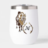 Whimsical Bactrian Camel Monogram (Vorderseite)
