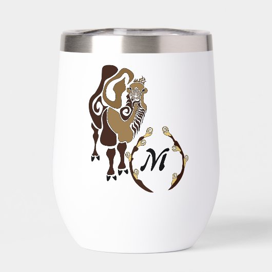 Whimsical Bactrian Camel Monogram (Rückseite)