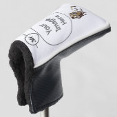 Whimsical Bactrian Camel Monogram Golf Headcover (3/4 Vorderseite)