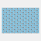 Whimsical Badminton Shuttlespezialitäten Geburtsta Geschenkpapier Set (Vorderseite 3)