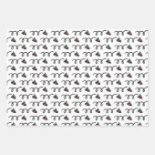 Whimsical Badminton Shuttlespezialitäten Geburtsta Geschenkpapier Set (Vorderseite 2)