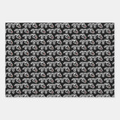 Whimsical Badminton Shuttlespezialitäten Geburtsta Geschenkpapier Set (Vorderseite)