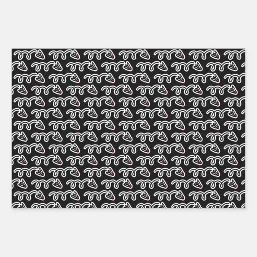 Whimsical Badminton Shuttlespezialitäten Geburtsta Geschenkpapier Set (Vorderseite)