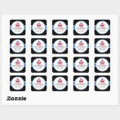 Whimsical Bakery Cupcake Blue Stickers (Blatt)