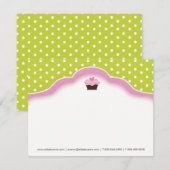 Whimsical Bakery | Cupcake Notecards Mitteilungskarte (Vorne/Hinten)