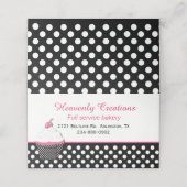 Whimsical Bakery Falted Business / Loyalty Card Platzkarte (Außenseite Aufgefaltet)