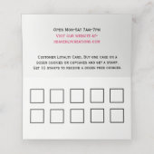 Whimsical Bakery Falted Business / Loyalty Card Platzkarte (Innenseite Aufgefaltet)