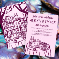 Whimsical Balconi Dinner Custom Engagement Party