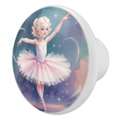 Whimsical Ballerina Girl Keramikknauf (Rechts)
