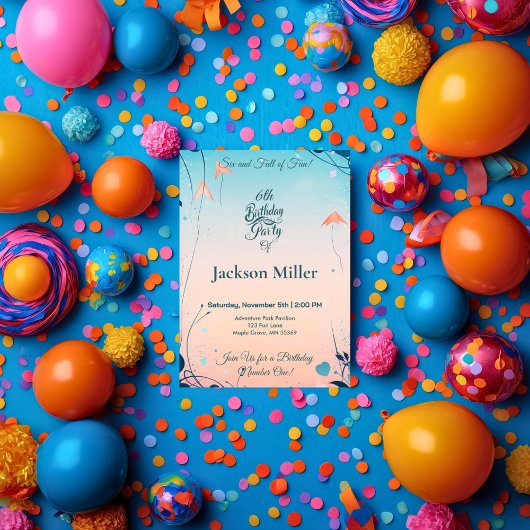 Whimsical Ballon Geburtstag mit Niedlichen Pinguin Einladung