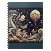 Whimsical Balloon Dreams Notebook Notizblock (Vorderseite)