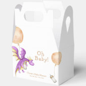Whimsical Balloon Fairy Dragon Flasche Baby Dusche Geschenkschachtel (Offen)