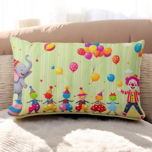 Whimsical Balloon Fiesta Cushion Lendenkissen