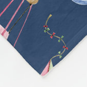 Whimsical Balloons: Watercolor Cloud Pattern Fleecedecke (Ecke)