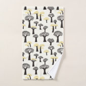 Whimsical Baobab Tree Muster Badhandtuch Set (Handtuch)