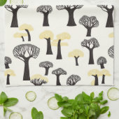 Whimsical Baobab Tree Muster Geschirrtuch (Gefaltet)