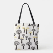 Whimsical Baobab Tree Muster Tasche (Rückseite)