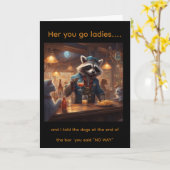 Whimsical Bar Geburtstagskarte für Reguläre Karte (Gelbe Blume)