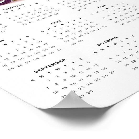 Whimsical Bär Reiten eines Fahrrads Mauerkalender Poster