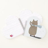 Whimsical Bären Heart Shaped Notebook Notizblock (Innenseite)