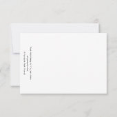 Whimsical Beach Babe Pink Flamingo Nr. 3 Dankeskarte (Rückseite)