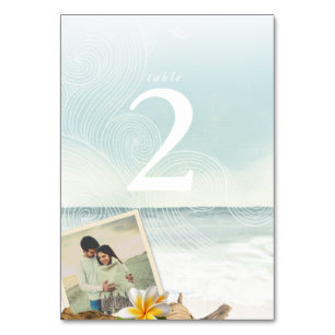 Whimsical Beach Foto Tischnummer