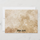 Whimsical Beach Hochzeit in Urlaubsort Einladung (Rückseite)