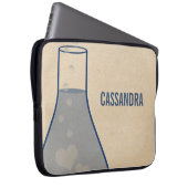 Whimsical Beaker Electronics Sleeve, blau Laptopschutzhülle (Vorne Rechts)