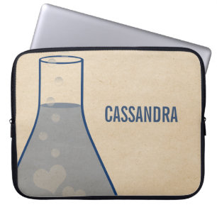 Whimsical Beaker Electronics Sleeve, blau Laptopschutzhülle