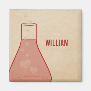 Whimsical Beaker Magnet, rot Magnet