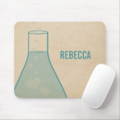 Whimsical Beaker Mousepad, Aquamarin Mousepad (Mit Mouse)