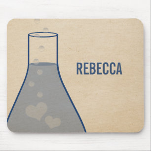 Whimsical Beaker Mousepad, blau Mousepad