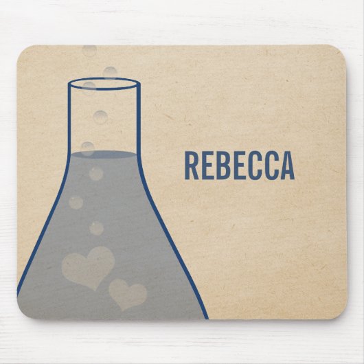 Whimsical Beaker Mousepad, blau Mousepad (Vorne)