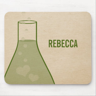 Whimsical Beaker Mousepad, grün Mousepad