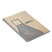 Whimsical Beaker Notebook, blau Notizblock (Rechte Seite)