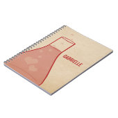 Whimsical Beaker Notebook, rot Notizblock (Linke Seite)