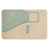Whimsical Beaker Premium Magnet, Aquamarin Magnet (Horizontal)